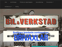 Tablet Screenshot of biloverkstad.se